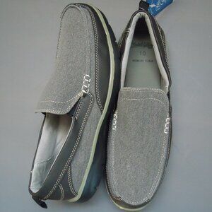 NWT. SIZE 10. Faded Glory men's grey casual shoes.